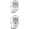 Radiatorthermostaatknop Type: 3484XH Vloeistofgevuld Wit